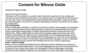 Consent Nitrous Oxide