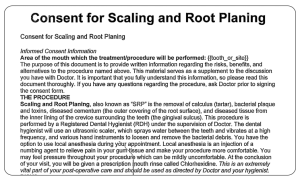 Consent Root Planing